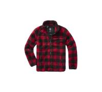 Jacke Brandit Teddyfleece Rot/SchwarzXXL Rot,Schwarz