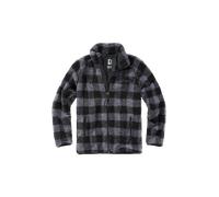 Jacke Brandit Teddyfleece Schwarz/GrauXL Schwarz,Grau
