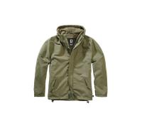 Brandit Jacke Windbreaker Frontzip mit Fleece-Innenseite Olive L
