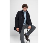 CINQUE Regular Fit Mantel aus Woll-Mix mit Doppelknopfleiste in Dunkelblau, Größe 50