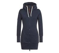 Jacke Herbst Damen Frauen Colour-Sweatshirts mit hohem Kragen schmale anmutige Blusenmantel Strickpullover Damen Schwarz (Navy, S)