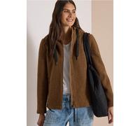 Fellimitatjacke CECIL, Damen, Gr. S (38), braun (schwarz toffee braun), Plüsch, Oberstoff: 100% Polyester. Futter: 100% Polyester, unifarben, comfort fit normal, ohne Ausschnitt, abgesteppt, Jacken, i