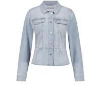 Gerry Weber - Modische Jeansjacke mit angesetztem Schößchen light blue denim mit use - Gr. - 46