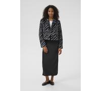 Wintermantel KAFFE "Jacke KAtora", Damen, Gr. 40, schwarz (schwarz, grau animal), Obermaterial: 100% Polyester PES., Mäntel Wintermantel (93615119-40) schwarz, grau animal