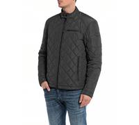 Replay Herren Steppjacke Übergangsjacke ohne Kapuze, Black 098 (Schwarz), M