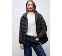 Street One Frauen Jacke mit geklebten Nähten in Schwarz, Gr: 44