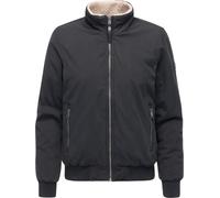 Outdoorjacke RAGWEAR "Coogie YOUMODO", Damen, Gr. XXL (44), schwarz, Obermaterial: 68% Baumwolle, 32% Nylon; Innenfutter: 100% Polyester; Wattierung: 100% Polyester, gerade hüftbedeckend, hoch geschlo