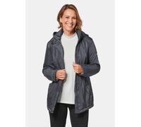 Jacke mit Kapuze in dezenter Crashstruktur grau 21