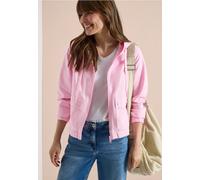 Kurzjacke CECIL, Damen, Gr. XXL (46), light blush rose, Stoff, 55% Baumwolle, 45% Lyocell, unifarben, comfort fit normal, ohne Ausschnitt, Bündchen, Jacken Kurzjacke, mit Kapuze mit Tunnelzugband (725