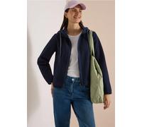 Jacke mit Kapuze und Strukturmix