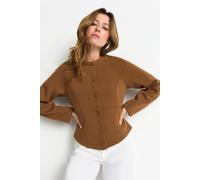 Jacke mit Teilungsnähten XL coconut bark