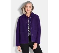 Jacke mit wärmender Wolle lila 21
