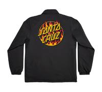 Jacke SANTA CRUZ - Thrasher Flame Dot Coach Jacket Mens Santa Cruz Black (146570) Größe: S