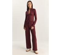 Jacke und gerade geschnittene Hose Zwei-Teiler Set L
