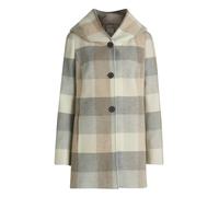 Kurzjacke AMBER & JUNE "Amber & June Damen Kurzmantel mit Kapuze", Damen, Gr. 40, silber (cream, silber), Obermaterial: 50% Polyacryl, 25% Polyester, 20% Wolle, 5% diverse Faserarten. Besatz: 100% Pol