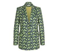 Jackenblazer ALBA MODA "Blazer Blazer", Damen, Gr. 40, grün (grün, marine), Obermaterial: 95% Polyester PES. 5% Elasthan EL., Modern, figurbetont, Blazer (45981031-40) grün, marine