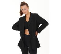 Jackenblazer ATHLECIA "Masosia", Damen, Gr. 40, schwarz, 95% Polyester, 5% Elasthan, unifarben, normal, Blazer, im angesagten Oversize-Schnitt (19550203-40) schwarz