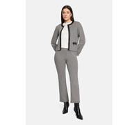 Jackenblazer BETTY BARCLAY "Damen langarm", Damen, Gr. 36, schwarz-weiß (weiß, schwarz), Jersey, Obermaterial: 67% Polyester, 30% Viskose, 3% Elasthan. Besatz: 50% Polyurethan, 47, 5% Polyester, 2, 5%