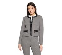 Jackenblazer BETTY BARCLAY "Damen langarm", Damen, Gr. 36, weiß, schwarz, Jersey, Obermaterial: 67% Polyester, 30% Viskose, 3% Elasthan. Besatz: 50% Polyurethan, 47, 5% Polyester, 2, 5% Elasthan, tail