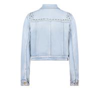 Jackenblazer BETTY BARCLAY "Damen langarm", Damen, Gr. 38, light blau denim, Denim/Jeans, Obermaterial: 56% Baumwolle, 30% Viskose, 12% Polyester, 2% Elasthan, sehr schmal kurz, Blazer (49379469-38) l