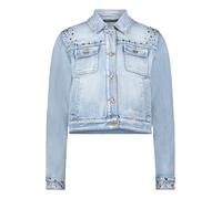 Jackenblazer BETTY BARCLAY "Damen langarm", Damen, Gr. 40, light blau denim, Denim/Jeans, Obermaterial: 56% Baumwolle, 30% Viskose, 12% Polyester, 2% Elasthan, sehr schmal kurz, Blazer (49379469-40) l