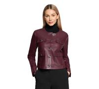 Jackenblazer BETTY BARCLAY "Damen langarm", Damen, Gr. 42, schwarz aubergine, Obermaterial: 100% Polyurethan, 100% Polyester, Basic, normal normal, Rundhals, Blazer (57653948-42) schwarz aubergine