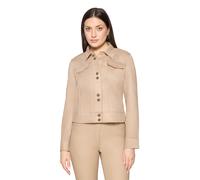 Jackenblazer BETTY BARCLAY "Damen langarm", Damen, Gr. 44, natural, Samt, Obermaterial: 95% Polyester, 5% Elasthan, tailliert normal, Blazer (38460848-44) natural