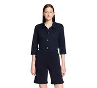 Jackenblazer BETTY BARCLAY "Damen mit 3/4 Arm", Damen, Gr. 36, dunkelblau, Denim/Jeans, Obermaterial: 71% Baumwolle, 26% Polyester, 3% Elasthan, sehr schmal kurz, Blazer (57647237-36) dunkelblau