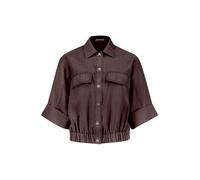 Jackenblazer BETTY BARCLAY "Damen mit 3/4 Arm", Damen, Gr. 36, muskat, Obermaterial: 91% Lyocell, 9% Polyester, lässig geschnitten normal, Rundhals, Blazer (42778637-36) muskat