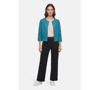 Jackenblazer BETTY BARCLAY "Damen mit 3/4 Arm", Damen, Gr. 40, blau (colonial blau), Obermaterial: 60% Viskose, 40% Wolle, tailliert normal, Rundhals, Blazer (10931255-40) colonial blau