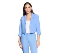Jackenblazer BETTY BARCLAY "Damen mit 3/4 Arm", Damen, Gr. 46, azurine, Obermaterial: 86% Polyester, 14% Elasthan; Futter: 100% Polyester, Basic, normal kurz, Blazer, Material (68038040-46) azurine