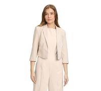 Jackenblazer BETTY BARCLAY "Damen mit 3/4 Arm", Damen, Gr. 46, grau, Obermaterial: 86% Polyester, 14% Elasthan; Futter: 100% Polyester, Basic, normal kurz, Blazer, Material (91987833-46) grau