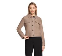 Jackenblazer BETTY BARCLAY "Damen mit aufgesetzten Taschen", Damen, Gr. 44, beige, Flanell, Obermaterial: 60% Viskose, 40% Wolle, gerade normal, Blazer (54548206-44) beige