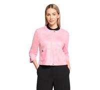 Jackenblazer BETTY BARCLAY "Damen mit aufgesetzten Taschen", Damen, Gr. 44, sea pink, Samt, Obermaterial: 95% Polyester, 5% Elasthan, gerade normal, Rundhals, Blazer (94650237-44) sea pink