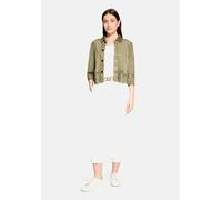 Jackenblazer BETTY BARCLAY "Damen mit Knöpfen", Damen, Gr. 42, grün (soft olive), Samt, Obermaterial: 92% Polyester, 8% Elasthan, gerade normal, Blazer (45866869-42) soft olive