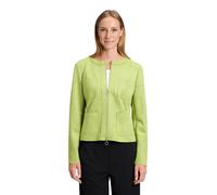 Jackenblazer BETTY BARCLAY "Damen mit Reißverschluss", Damen, Gr. 36, fresh moss, Samt, Obermaterial: 95% Polyester, 5% Elasthan, sehr schmal normal, Rundhals, Blazer (86497344-36) fresh moss