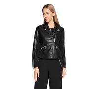 Jackenblazer BETTY BARCLAY "Damen mit Reißverschluss", Damen, Gr. 36, schwarz, Obermaterial: 100% Polyurethan, 100% Polyester; Besatz: 96% Polyester, 4% Elasthan, sehr schmal normal, Blazer (90126238-