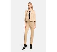 Jackenblazer BETTY BARCLAY "Damen mit Reißverschluss", Damen, Gr. 44, beige, Samt, Obermaterial: 92% Polyester, 8% Elasthan, gerade normal, Blazer (52734011-44) beige