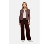Jackenblazer BETTY BARCLAY "Damen mit Reißverschluss", Damen, Gr. 44, braun (light maroon), Samt, Obermaterial: 95% Polyester, 5% Elasthan, sehr schmal normal, Rundhals, Blazer (42268010-44) light mar
