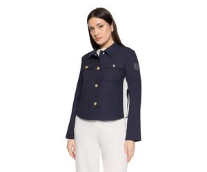 Jackenblazer BETTY BARCLAY "Damen mit Taschen", Damen, Gr. 36, dunkelblau, Obermaterial: 88% Polyester, 12% Elasthan; Besatz: 88% Polyester, 12% Elasthan, gerade normal, Blazer (74048843-36) dunkelbla