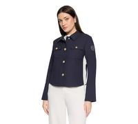 Jackenblazer BETTY BARCLAY "Damen mit Taschen", Damen, Gr. 46, dunkelblau, Obermaterial: 88% Polyester, 12% Elasthan; Besatz: 88% Polyester, 12% Elasthan, gerade normal, Blazer (74048843-46) dunkelbla