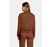 Jackenblazer BETTY & CO "Damen langarm", Damen, Gr. 38, braun, Obermaterial: 76% Baumwolle, 20% Polyamid, 4% Elasthan. Futter: 100% Polyester, lässig geschnitten normal, Rundhals, Blazer (42151919-38)