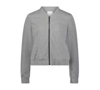 Jackenblazer BETTY & CO "Damen Blouson langarm", Damen, Gr. 38, grau (grau melange), Obermaterial: 66% Polyester, 32% Viskose, 2% Elasthan. Futter: 100% Polyester., figurumspielend normal, Blazer (220