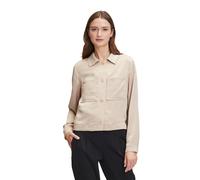 Jackenblazer BETTY & CO "Damen langarm", Damen, Gr. 42, braun (hellbraun), Obermaterial: 100% Polyester, normal normal, Blazer, Form (14936665-42) hellbraun