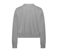 Jackenblazer BETTY & CO "Damen Blouson langarm", Damen, Gr. 44, grau (grau melange), Obermaterial: 66% Polyester, 32% Viskose, 2% Elasthan. Futter: 100% Polyester., figurumspielend normal, Blazer (220