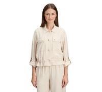 Jackenblazer BETTY & CO "Damen mit aufgesetzten Taschen", Damen, Gr. 36, grau, Obermaterial: 89% Viskose, 11% Polyamid, lässig geschnitten normal, Blazer (74946906-36) grau