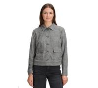 Jackenblazer BETTY & CO "Damen mit Taschen", Damen, Gr. 46, grün (schwarz, camel), Obermaterial: 72% Polyester, 25% Viskose, 3% Elasthan. Futter: 100% Polyester., lässig geschnitten normal, Blazer (95