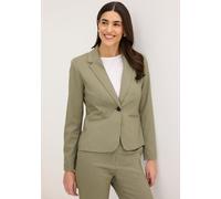 Jackenblazer BONPRIX "Blazer", Damen, Gr. 36, grün (oliv (länge: kurz)), Obermaterial: 76% Polyester, 22% Viskose, 2% Elasthan. Futter: 100% Polyester, slim fit, Blazer Jackenblazer, für stilvollen Au