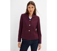 Jackenblazer BONPRIX, Damen, Gr. 38, lila (weinrot), Obermaterial: 76% Polyester, 22% Viskose, 2% Elasthan. Futter: 100% Polyester, bequem, Blazer, mit Kelchkragen, bequeme Passform (10979601-38) wein