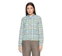 Jackenblazer CARTOON "Damen kariert", Damen, Gr. 46, bunt (grün, blau), Obermaterial: 67% Baumwolle, 33% Polyester, lässig geschnitten normal, Blazer (42261759-46) grün, blau